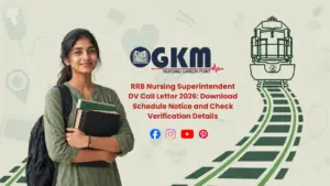 RRB Nursing Superintendent